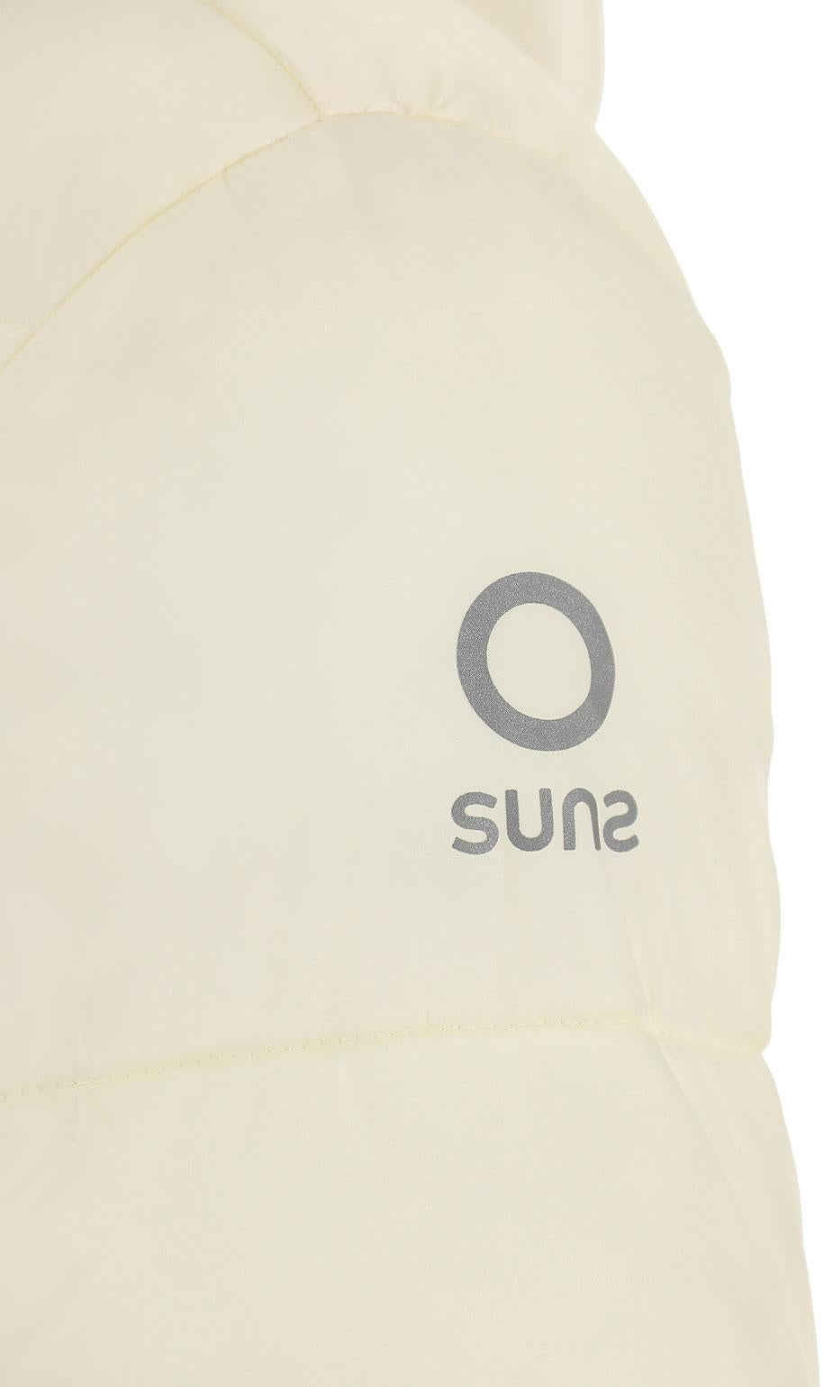 White Metalia Polar padded jacket