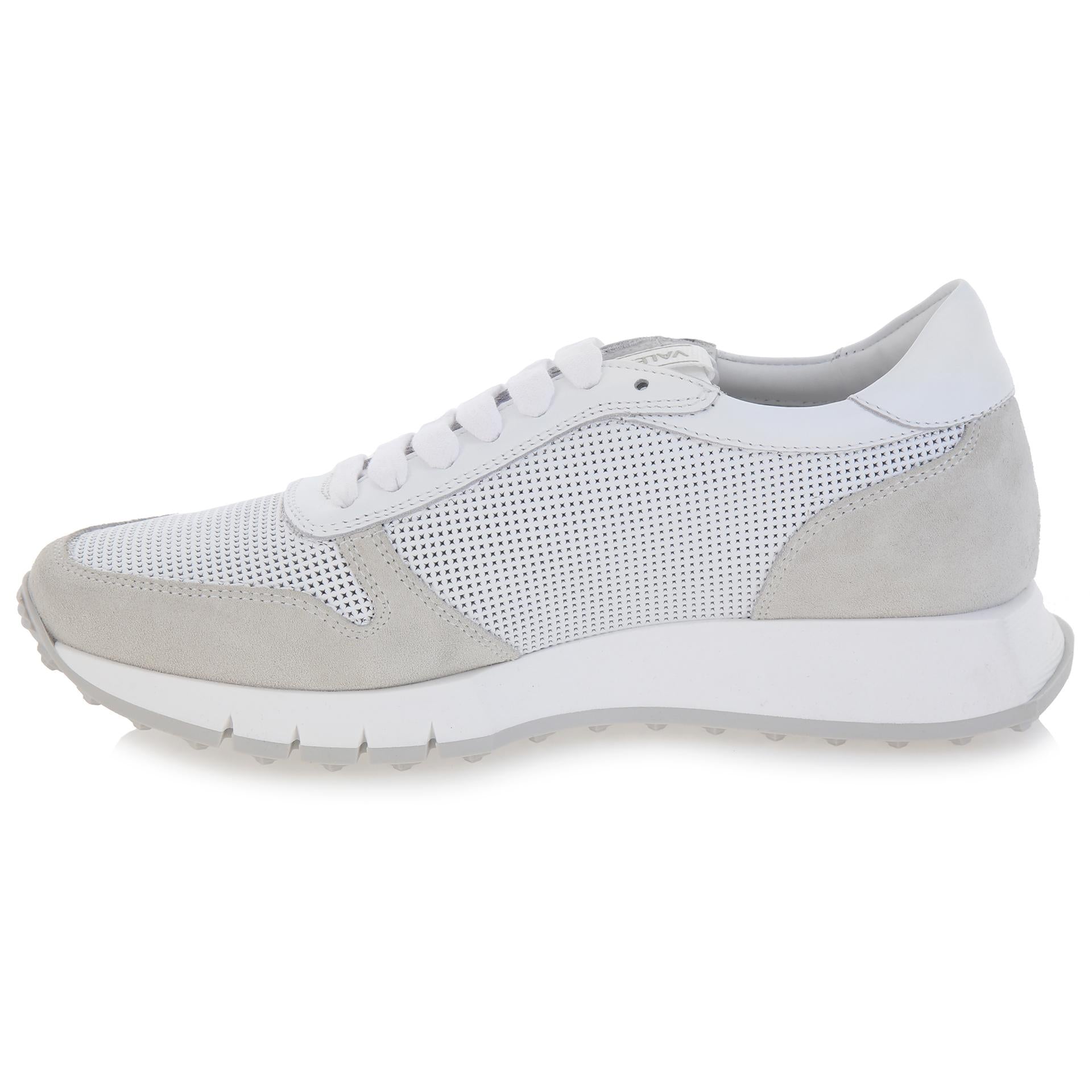 Ares white suede sneakers