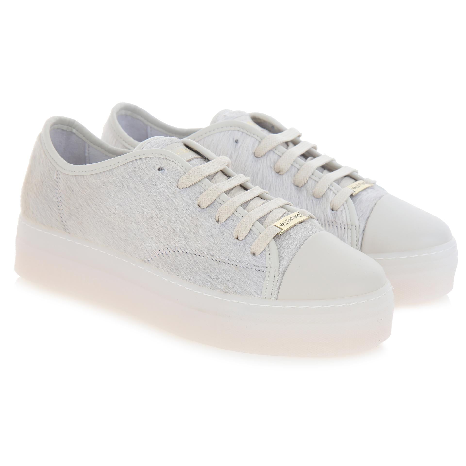 White leather sneakers