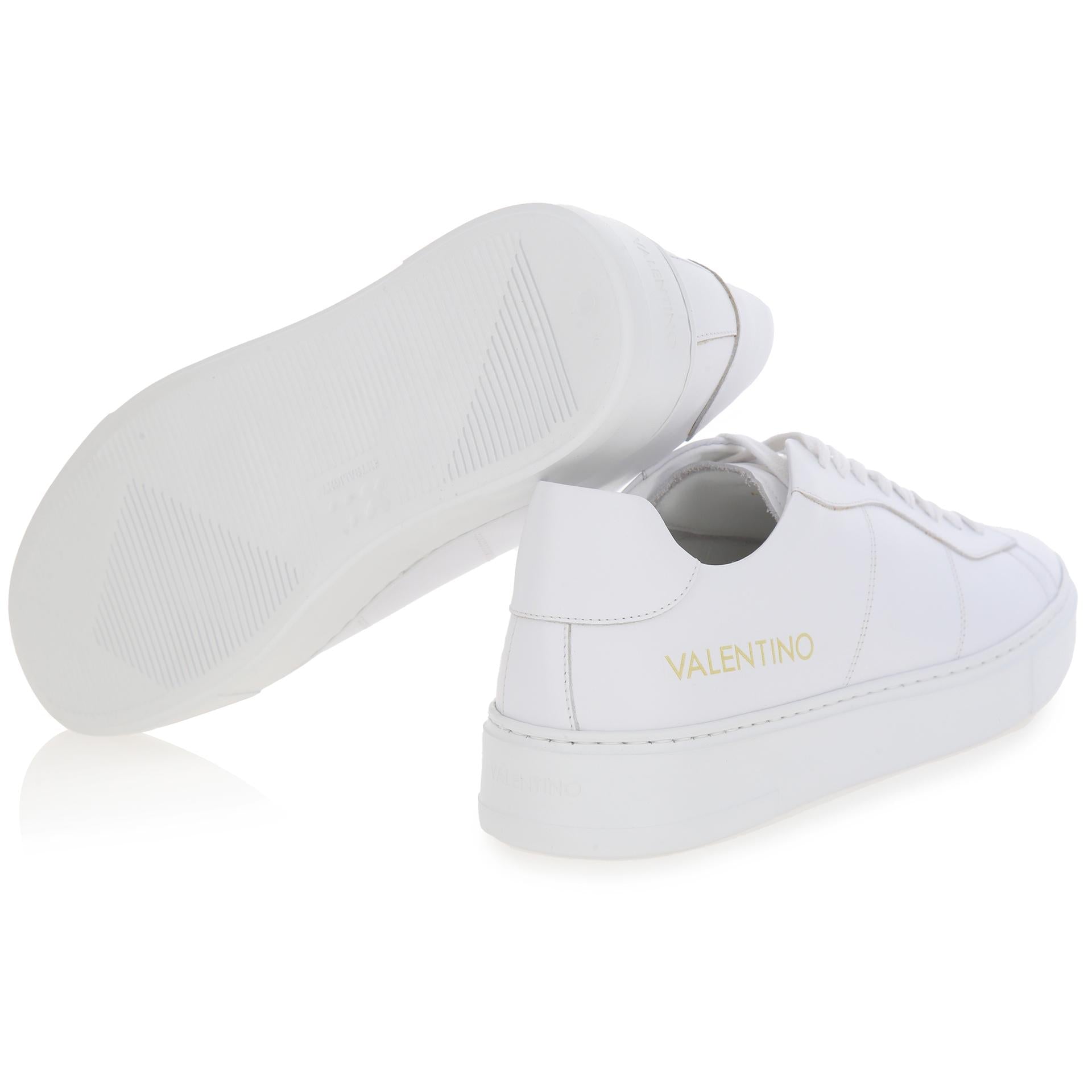 White leather sneakers