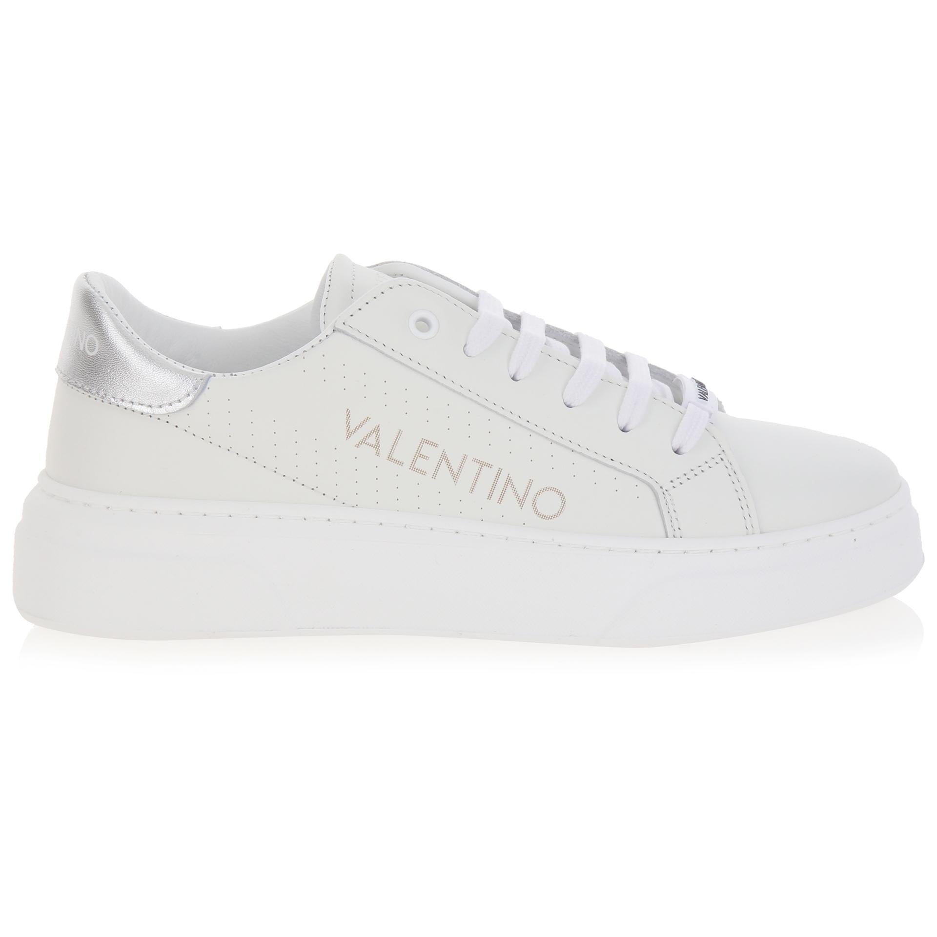 Leather platform sneakers