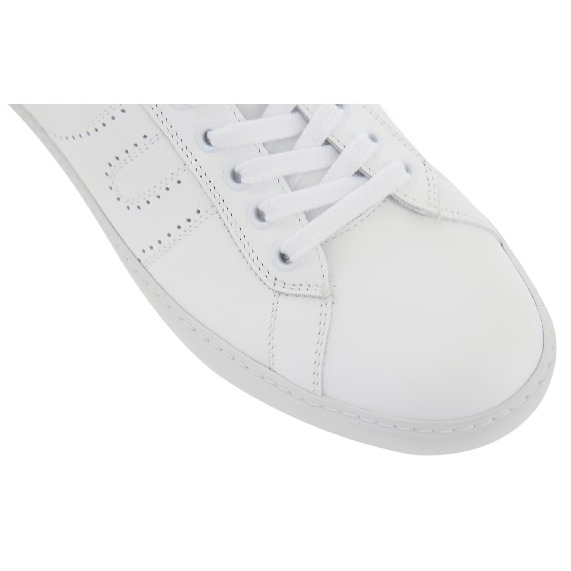 White leather sneakers