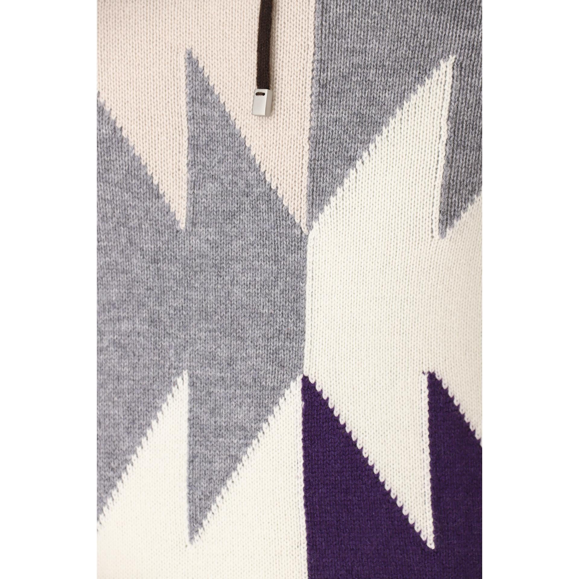 Maglia cashmere con cappuccio