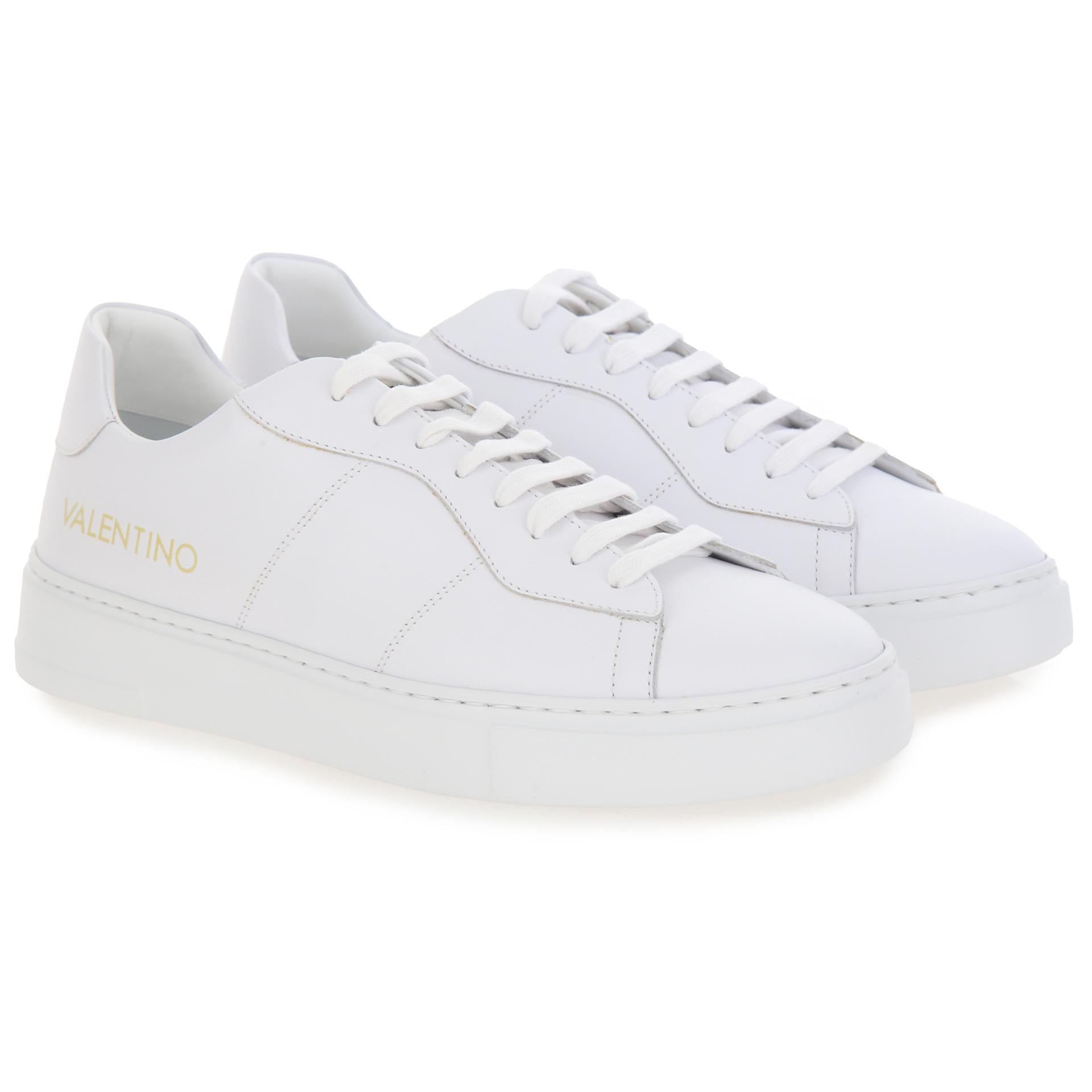 White leather sneakers