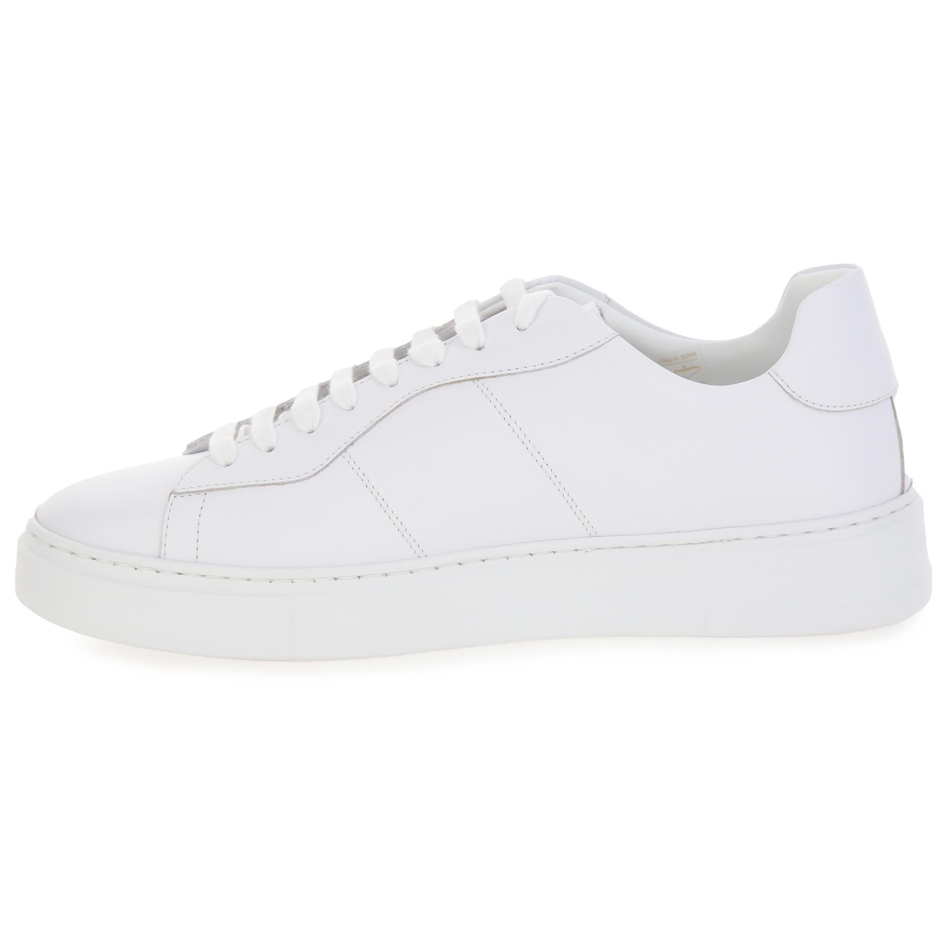 White leather sneakers