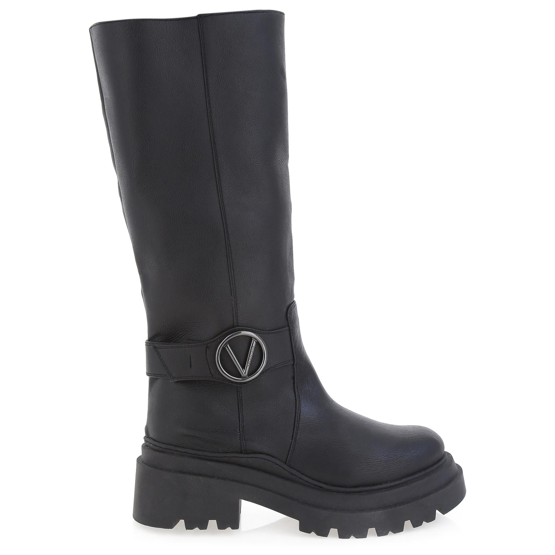 Botas de cuero negro