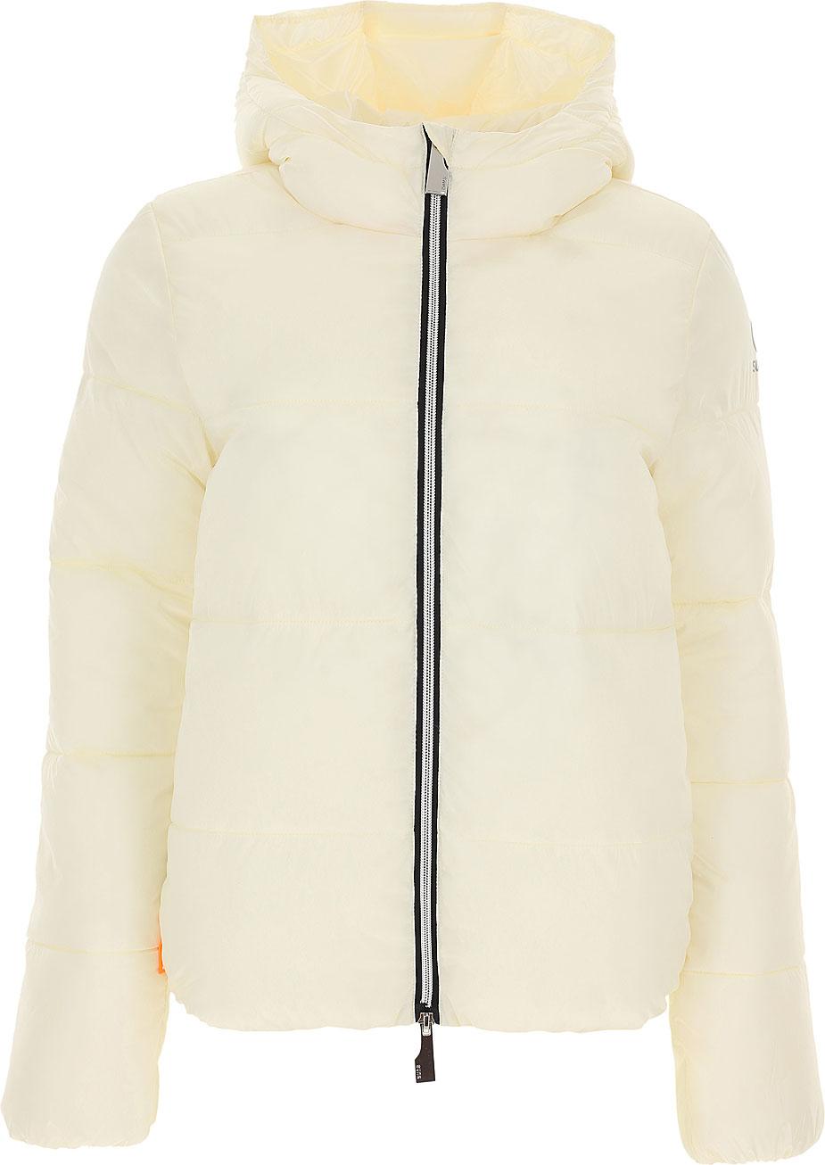 White Metalia Polar padded jacket