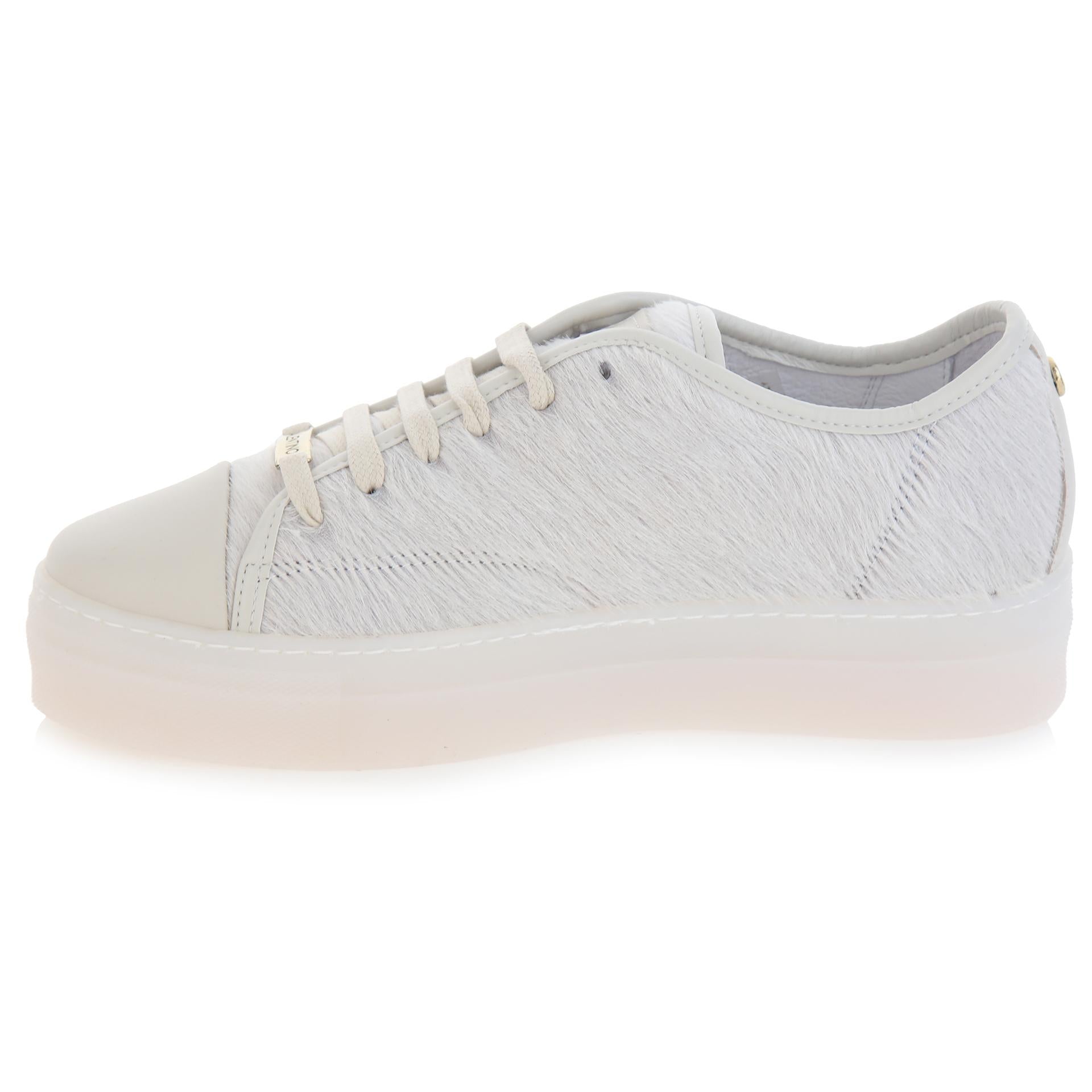 White leather sneakers