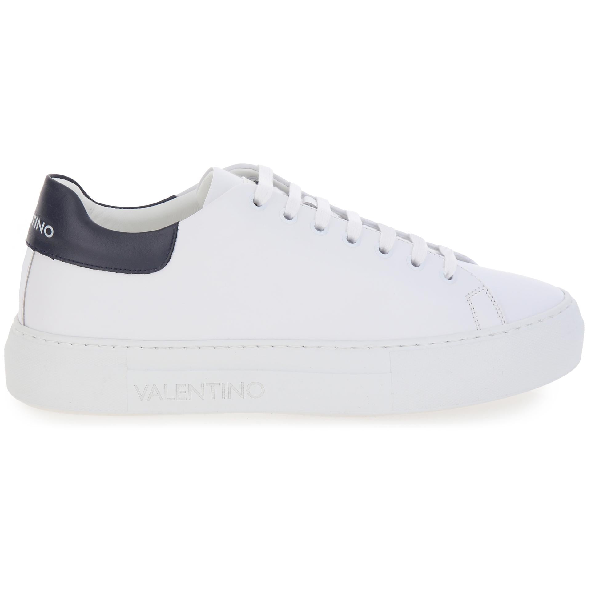 White sneakers with high sole