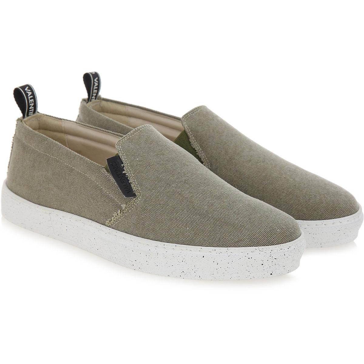 Military green slip-on sneaker