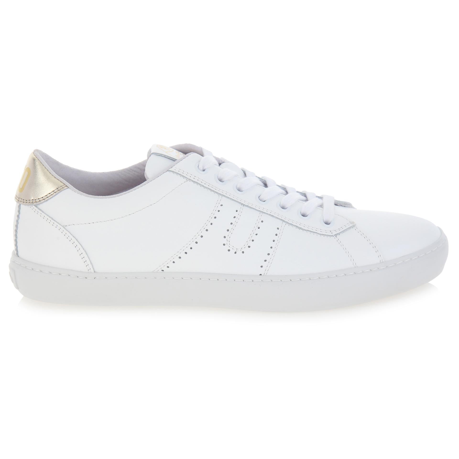 White leather sneakers