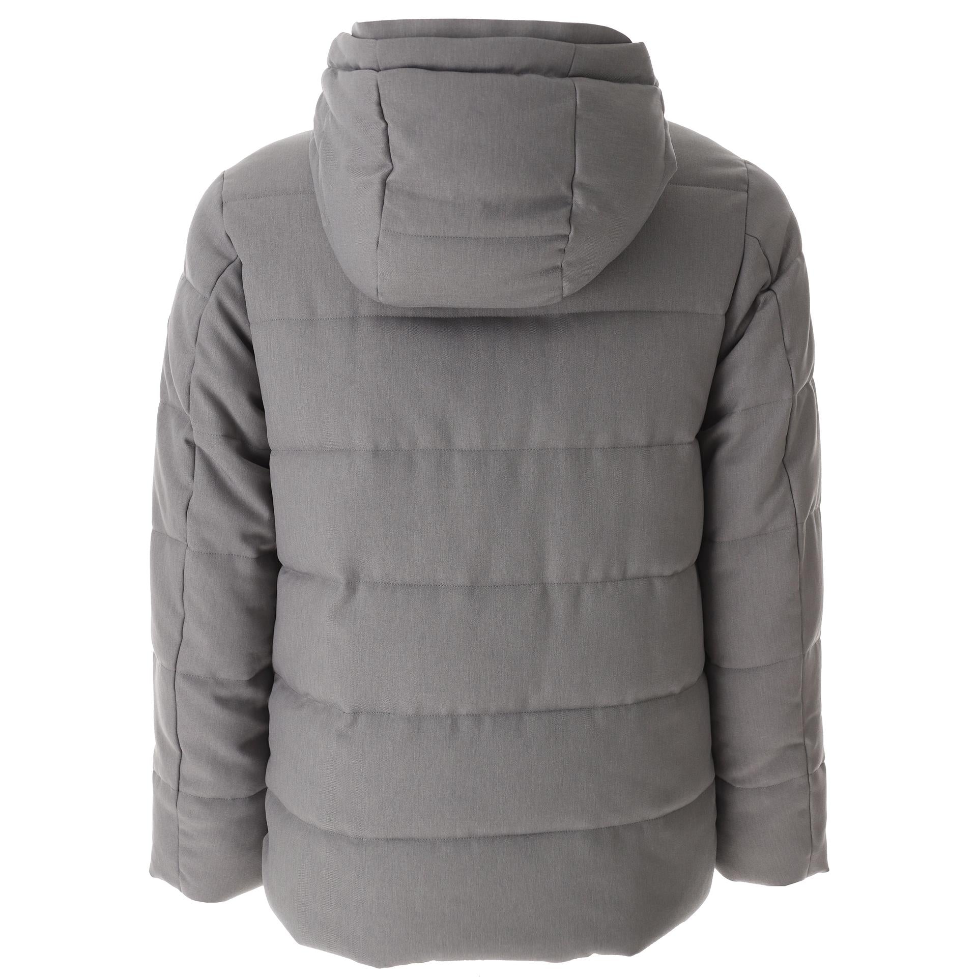 Gray quilted jacket
