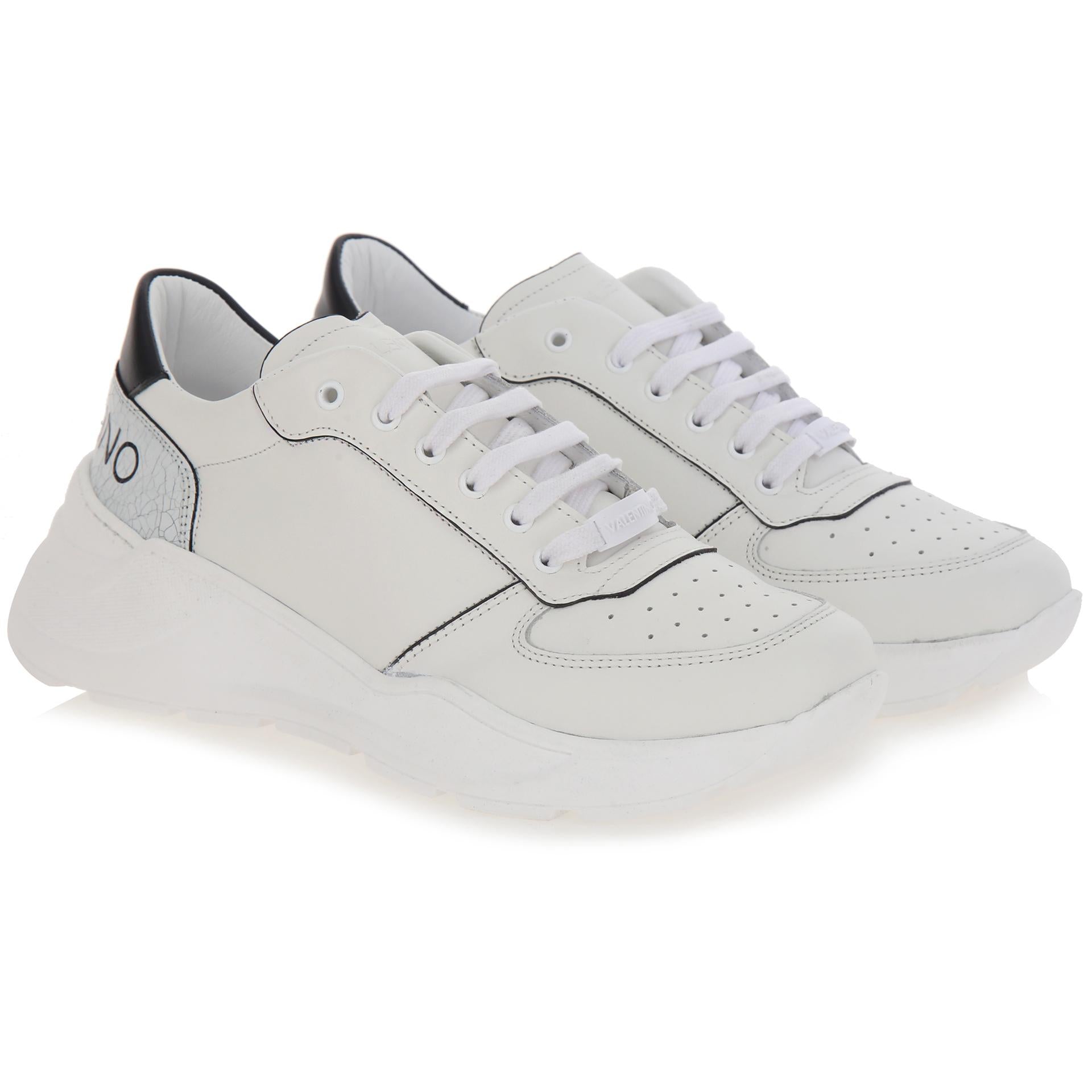 White sneakers and chunky sole
