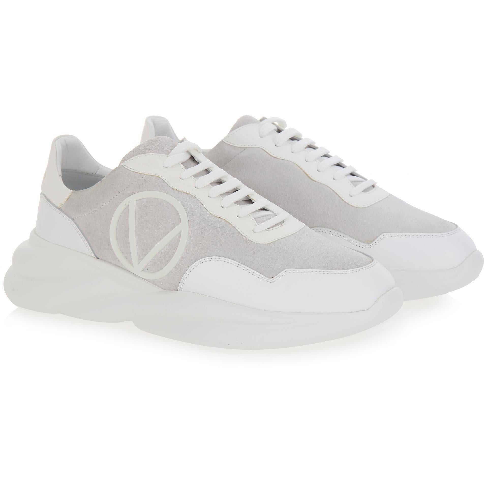Suede sneakers with chunky sole